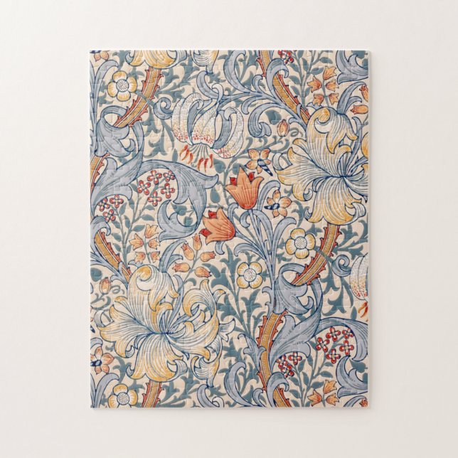 Golden Lily, William Morris Pussel (Vertikal)