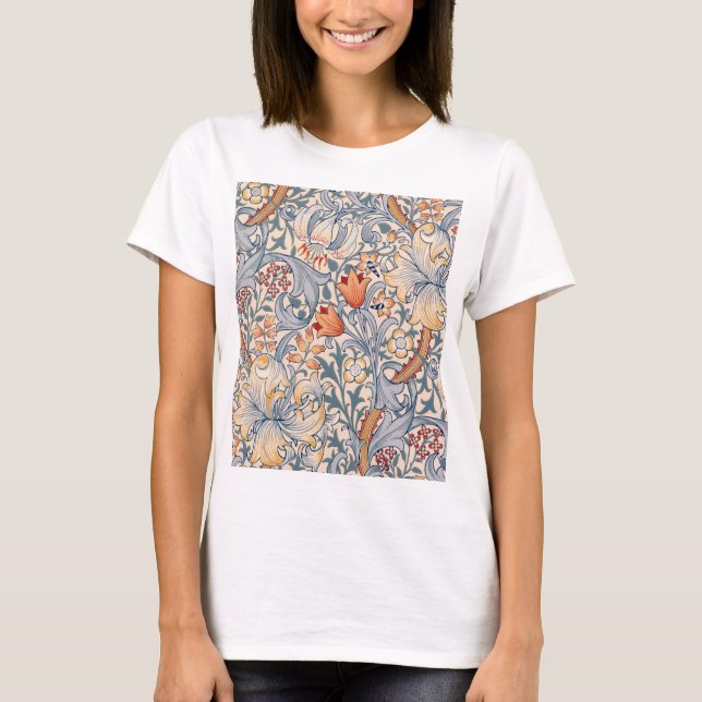 Golden Lily, William Morris T Shirt (Framsida)