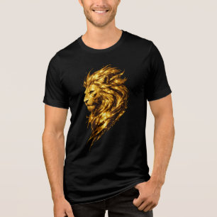 Golden Lion Legacy   Lyxig Guld Lejon T Shirt