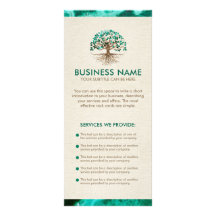 Golden Livets träd - Yggdrasil - Malachite Löv