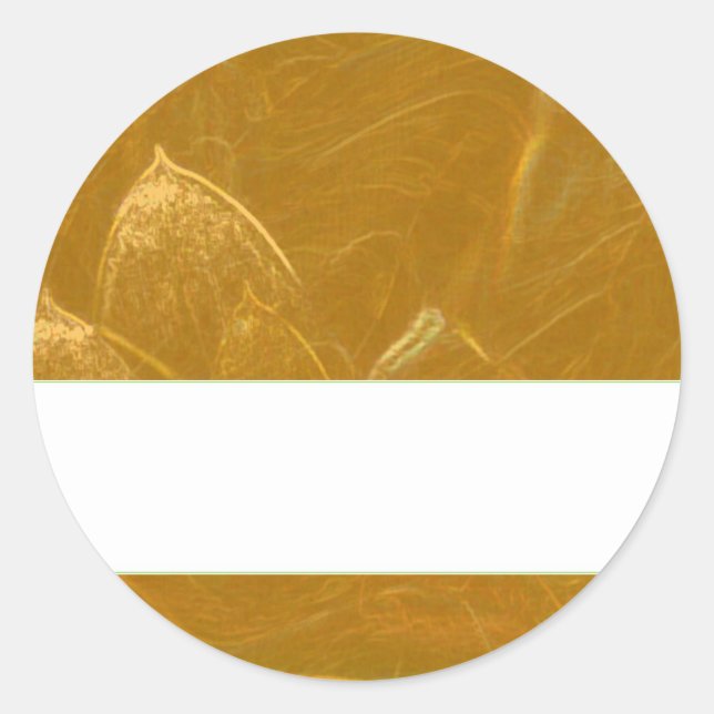 GOLDEN LOTUS BLANK TEMPLATE ARTISTIK ETIKETT DECO  (Framsida)