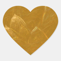 Golden Lotus Heart : Embossed Guld Löv