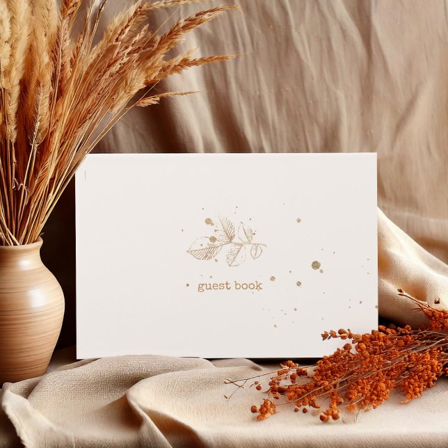 Golden Löv Bröllop ID655 Gästböcker (Skapare uppladdad)