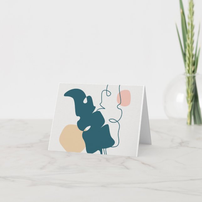 Golden löv design kort (Framsida)