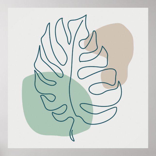 Golden löv design poster (Framsidan)
