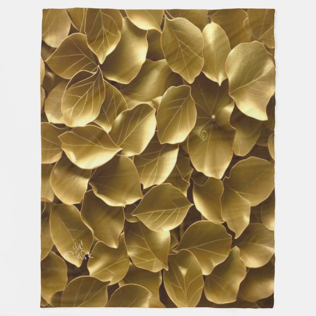 Golden Löv Fleecefilt (Framsidan)