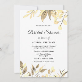 Golden Löv Guld Löv Möhippa Inbjudningar