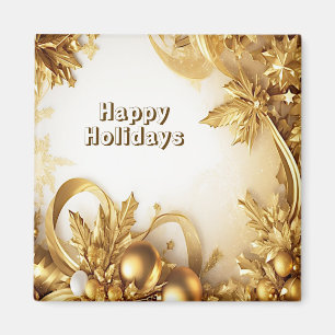 Golden Löv, Helgdag, julgranen Magnet