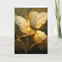 Golden Löv i Sunshine Greeting Card