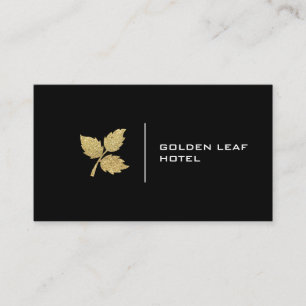 Golden Löv   Lyx Visitkort