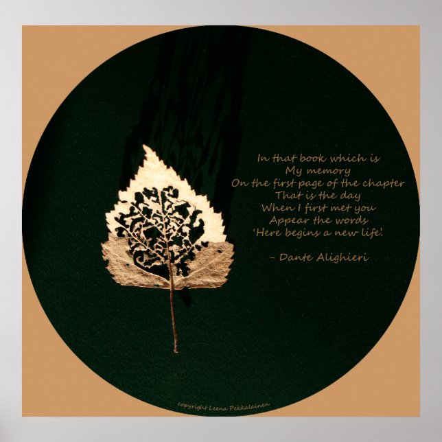 Golden Löv Poster (Framsidan)