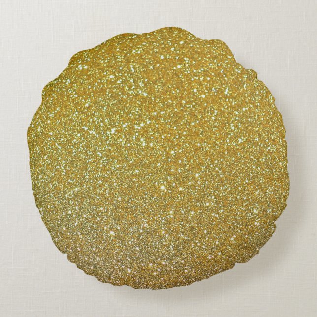 Golden Löv Round Pillow Rund Kudde (Baksidan)