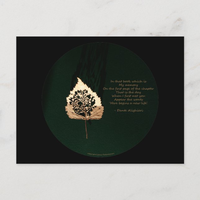 Golden Löv Vykort (Framsida)