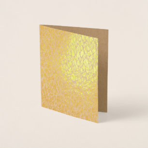 Golden Lövs Folierat Kort