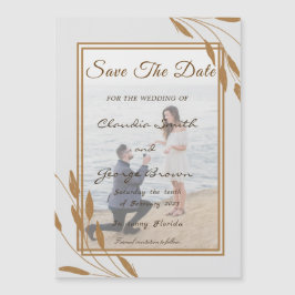 Golden Lövs Photo Spara datum magneter