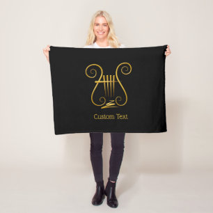 Golden Lyre Fleecefilt