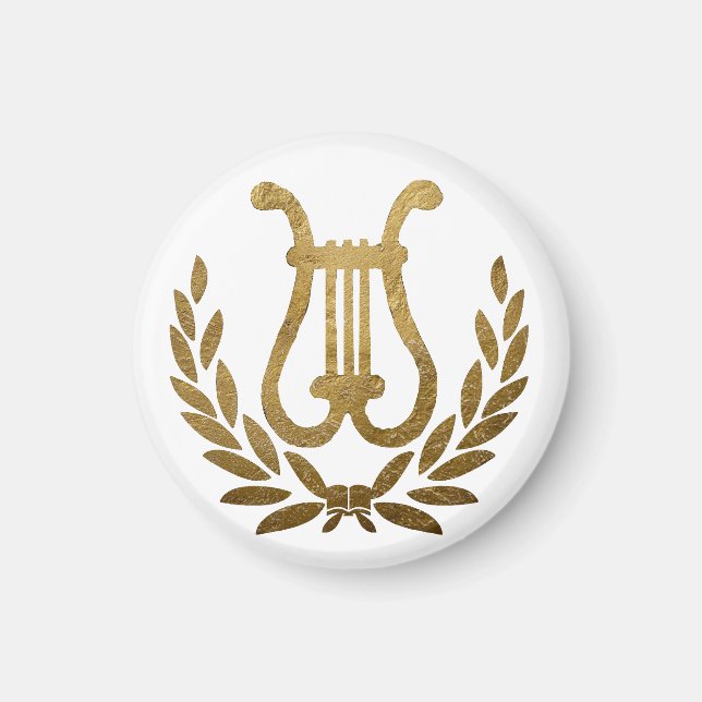 Golden Lyre-handväska Magnet (Framsidan)