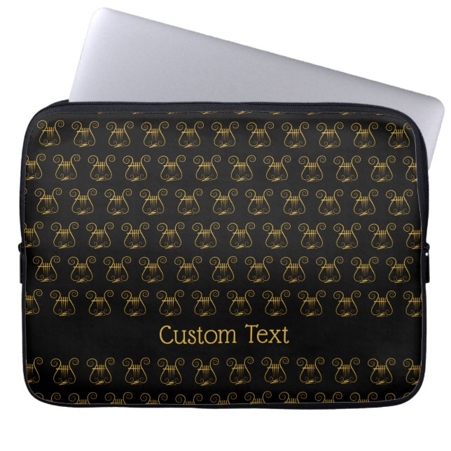 Golden Lyre Laptop Fodral (Framsidan)