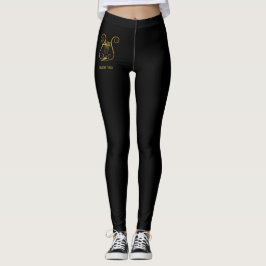 Golden Lyre Leggings