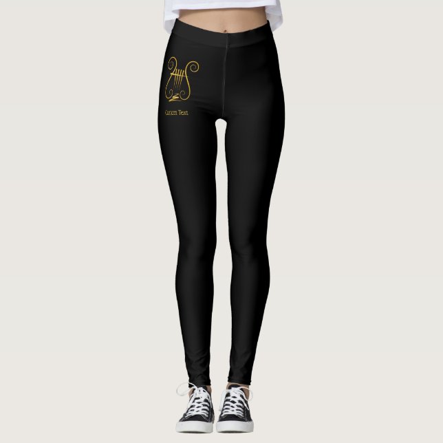 Golden Lyre Leggings (Framsida)