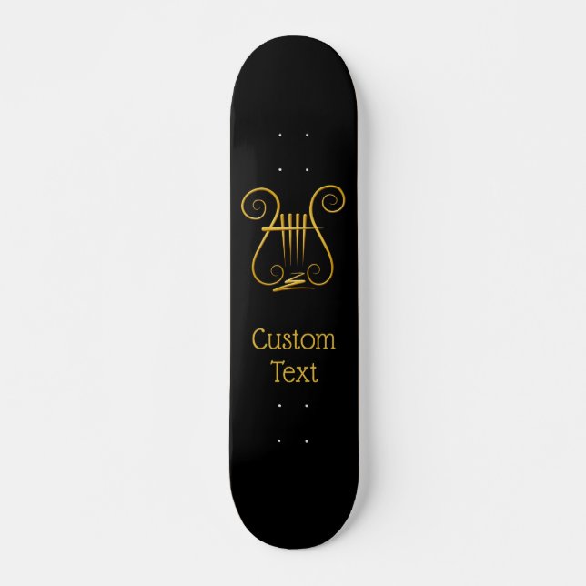 Golden Lyre Mini Skateboard Bräda 18,5 Cm (Framsida)