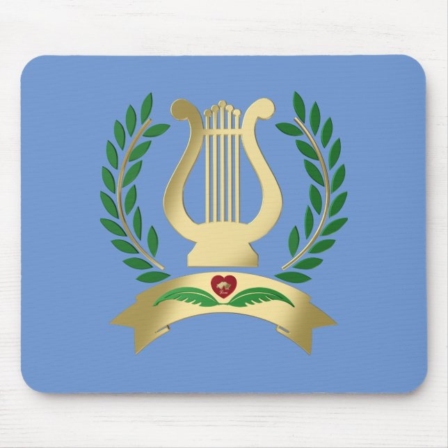Golden lyre musmatta (Framsidan)