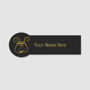 Golden Lyre Namnbricka