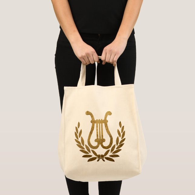 Golden Lyre tote Tygkasse (Framsida (produkt))