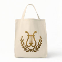 Golden Lyre tote