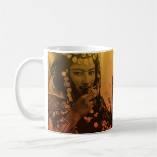 Golden Maghreb Ouled Naïl Berber Girl Female Woman Kaffemugg