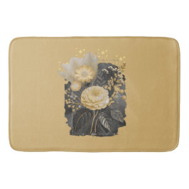 Golden Magical Floral Bouquet in Silver Frame Badrumsmatta