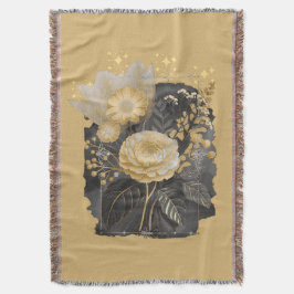 Golden Magical Floral Bouquet in Silver Frame Filt