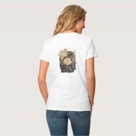 Golden Magical Floral Bouquet in Silver Frame T Shirt