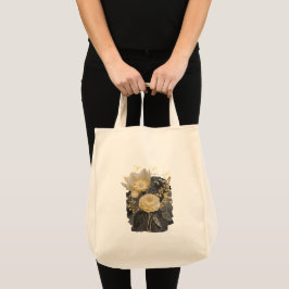 Golden Magical Floral Bouquet in Silver Frame Tygkasse