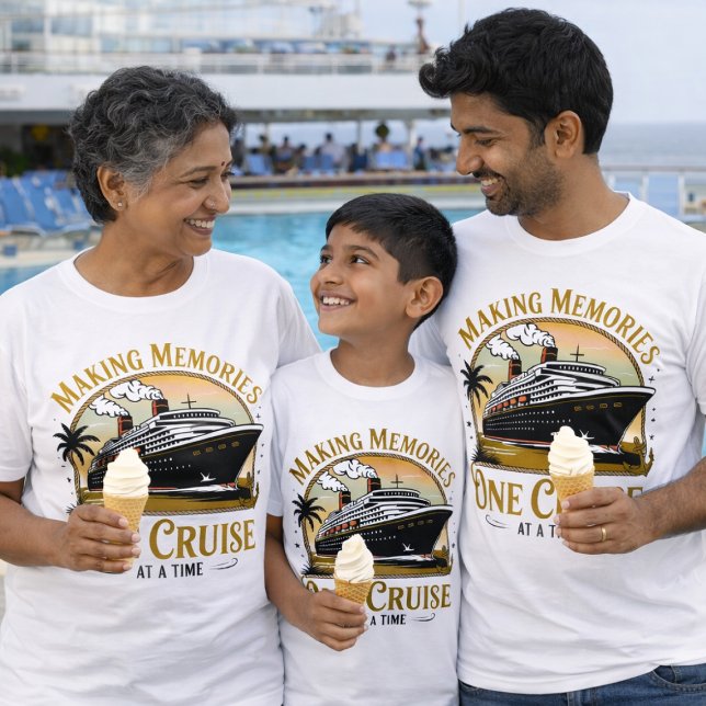GOLDEN Making Memories Cruise T Shirt (Matching Customized Matching Cruise Shirts for the whole family)