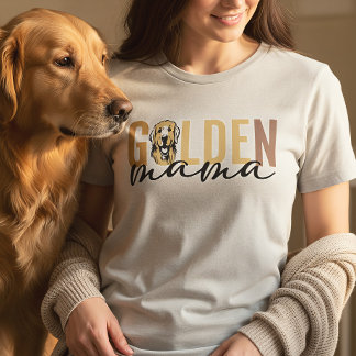 Golden Mama | Golden Retriever Mamma Present T Shirt