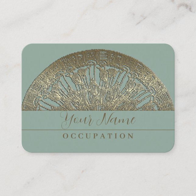 Golden Mandala - Affärskort Visitkort (Framsida)