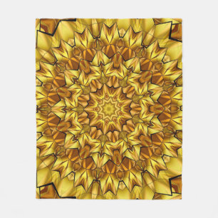 Golden Mandala Antique Abstract Design-63495 Fleecefilt