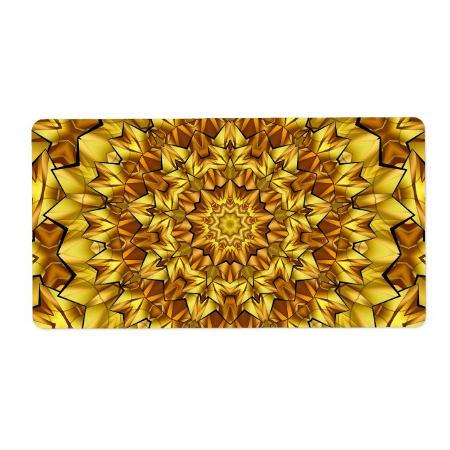 Golden Mandala Antique Abstract Design-63495 Fraktsedel (Framsidan)