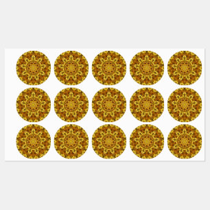 Golden Mandala Antique Abstract Design-63495 Klistermärke