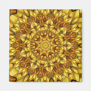 Golden Mandala Antique Abstract Design-63495 Magnet