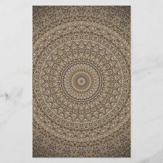 Golden Mandala Brevpapper (Framsida)