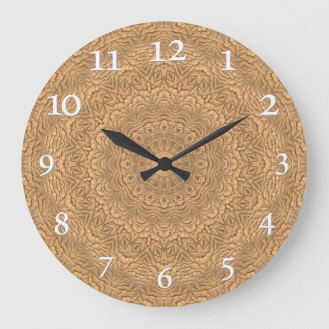 Golden mandala. "Golden Sand".  Stor Klocka (Framsida)