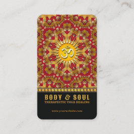 Golden Mandala Healing Kärlek Yoga Visitkort