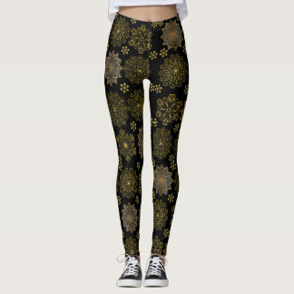 Golden mandala leggings