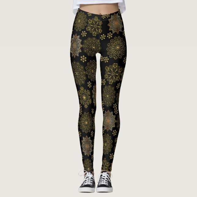 Golden mandala leggings (Framsida)