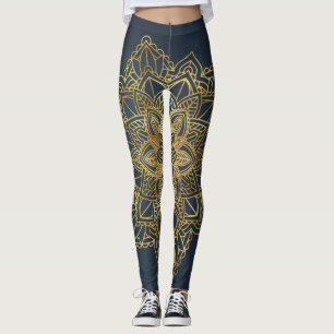 Golden mandala leggings
