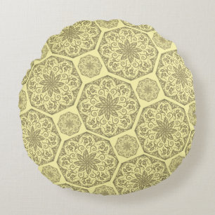 Golden Mandala Mosaic Mönster Dekorativ kudde