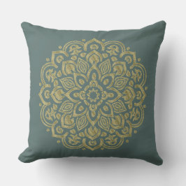 Golden Mandala - Pillow Kudde