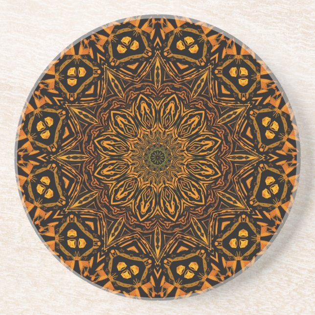 Golden Mandala Underlägg Sandsten (Framsidan)